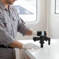 Easy Installation Yacht Toilet Flush Control Compact Design Marine Toilet Control Panel for RV Owners, Caravan