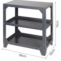 High Load Capacity Heavy Duty Tool Cart Thickened Steel Plate 3 Tier Rolling Tool Cart Long-Lasting Construction 3-Tier Rolling Trolley Spacious Storage for Technicians, DIY Enthusiasts, Garage, Warehouse, Repair Shop, Job Site
