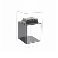 Transparent Design Clear Acrylic End Table Minimalist design See-Through Accent Table Space-Saving Nightstand Easy to Clean for Apartment Dwellers, Homeowners, Interior Designers, Small Spaces, Dorm Room, Office, Entryway