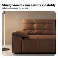 Straight-Line Settee sturdy Wood Frame Sofa scuff Resistant Couch for Apartment Dwellers, inactiveice Managers, Home, Lounge Area, Bedroom