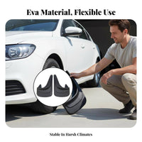 2 Pieces EVA Mudflap Wear-Resistant Car Mud Flap Adaptable Four-Season Mud Guard