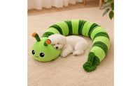 Dog Pillow Cute Pet Bed Fuzzy Furry Support with Embroidery Pattern for Dogs