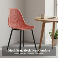 Nordic design Molded Shell Chair with Dowel Legs Modern Design Indoor Seating Easy to Clean Household Furniture Ergonomic Backrest for Office Workers, Homeowners, Dining Room, Kitchen, Restaurant, Waiting Area