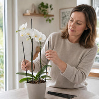 Dyed Waxed Bamboo Sticks Plant Support Stakes for Orchids and Floral Arrangements
