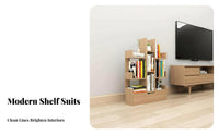 Large Capacity Tree-Shaped bookshelf With Bottom Drawer bookshelf Freestanding Design Storage Rack Modern design for Children, Book Lovers, Homeowners, Kids' Room, Small Spaces, Bedroom, Office