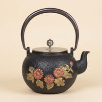 Japanese Cast Iron Teapot Copper Lid Iron Teapot Kettle Uncoated Vintage Tea Kettle for Home