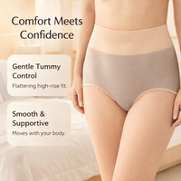 Underwear Women High Waisted Knickers for Control with Gusset, Fully Pure Period Postpartum Multipack