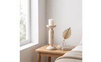 Travertine Candle Holder Current Mineral Candle Holder Decorative Decor for Tabletop