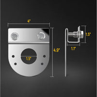 Stainless Steel Watermelon Light Bracket Clamp Mount for Trucks
