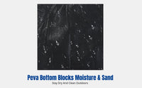 Thick Outdoor Blanket, Leather Strap, Waterproof, Large, Camping, Beach, Lawn Mat
