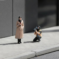 Interview Scene Model 3D Printed 1:64 Scale Figures Realistic Figurines for Collectors
