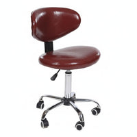 Rolling Caster casters Adjustable supportless Stool with supportrest Task Chair 360-Degree rotate Movable Furniture space-saving Design for Office Workers Artists, Professionals, Salon, Clinic, Spa, Workshop