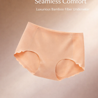 Underwear Women Multipack with Bamboo Fibre and Gusset, High Elastic Seamless Knickers for Breathable Lightweight Material