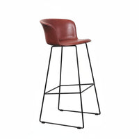 Mechanical Design Metal Frame High Stool with Backrest industrial-chic aesthetic Kitchen Island Stool Vintage Look Counter Chair Built-in Footrest for Interior Designers, Homeowners, Restaurant Owners, Bar, Cafe, Balcony, Patio
