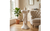 Pedestal Column Vintage Column Pedestal Carved Display Stand for Patio
