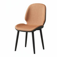 Upholstered Shell Chair Nordic Aesthetic Household Furniture Gold-Tipped Legs