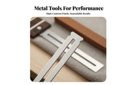 3 Pieces Stainless Steel Fretboard Protector Grinding Stone Prevents Scratches Guitar Fingerboard Protector Set Long-Lasting for Guitarists