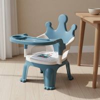 Squeaks When Seated Crown Backrest Squeaky Chair Rounded Corner Design Feeding Seat Ergonomic Back Support Kids Furniture Stable and Sturdy for Kindergarten