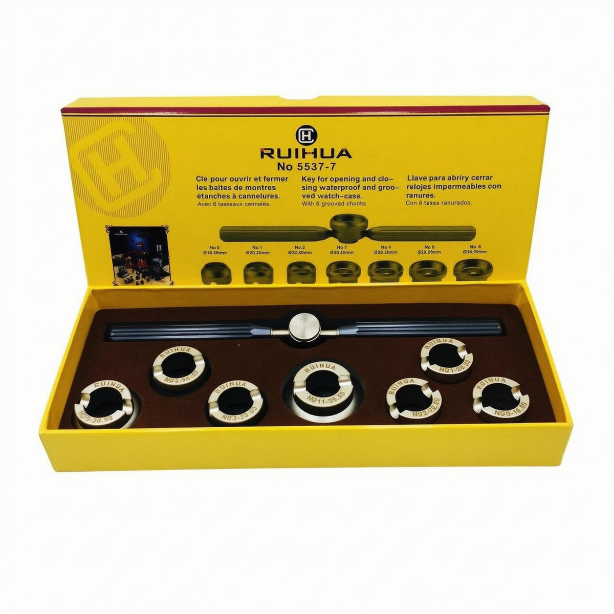 Watch Case Opener Set Tailored Interior Caseback Removal Tool Grooved