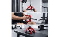 Row Handle Cable Attachment Ergonomic V Bar Attachment Swivel Rowing Handle for Fitness Enthusiasts