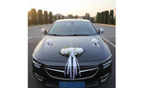Wedding Car Decoration Set Easy to Install Wedding Car Decoration Kit Floral Arrangement Paint-Safe Traceless Removal