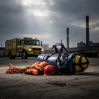 Water Incident Backpack Shoulder Strap Fire Response Tools Bag High-Visibility Equipment Pack for Firefighters