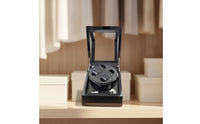 Automatic Watch Winder with Drawer Glossy Dual Watch Winder Safeguarding Quiet for Bedside Table