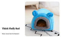 Hamster Warm House Comfortable Guinea Pig Hut Fleece-Lined Guinea Pig Nest for Children, Indoor, Indoors, Playpen