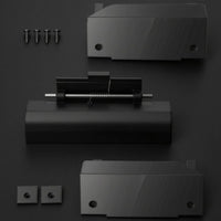 Metal Pin Black Refrigerator Door Latch Assembly Matte Finish ABS Fridge Door Latch Compact Appliance Part Secure Closure