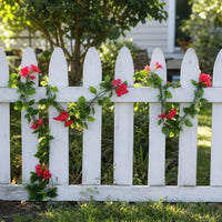 Artificial Morning Glory Vine Garland for Home Decor and Pipe Concealment