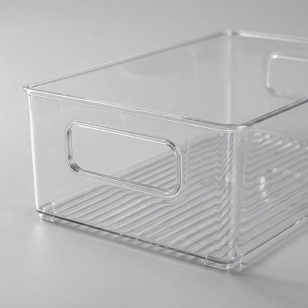 Desk Storage Desktop Organizer, Rectangular PET Material for Vanity Table, Bedroom Dresser Cosmetic