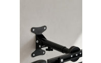 PVC-Coated Wall-Mounted Bike Hanger Double-Hook Cycle Hanger Rack Black Finish Foldable Bike Rack Adjustable for Home, Garage