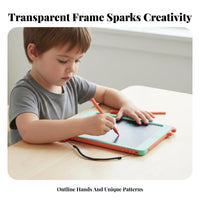 Single-Press Erase LCD Writing Tablet Reusable Kids Colorful Drawing Tablet Lock Function Electronic Drawing Pad Pressure Sensitive for Children 3+, Toddlers, Preschoolers, Indoor Play, Preschool, Travel, Classroom
