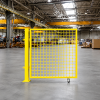 Premium Puppy Playpen, Yellow Dog Fence with Door, Reinforced Free-Run Enclosure for Indoor & Outdoor, 2-Piece