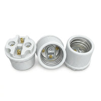 Bulb Holder with High Temperature Resistant Ceramic, E40 Lamp Holder for 25A Rated Current, Waterproof Outdoor Design, Fishing Light Socket