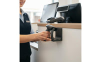 No-Drill Installation Under Counter Scanner Mount Flexible Mounting Code Scanner Holder Space Saving Point of Sale Accessory Sturdy Construction for Cashiers