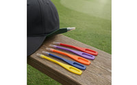 6 Pieces Translucent Cap Golf Pencil Clip 2B Lead Snap-on Golf Pencil 11.5 Cm Writing Tool Slim
