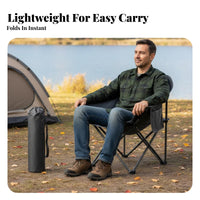 Foldable Moon Chair Thickened textile Portable Seating Easy Storage Outdoor Gear High Load Capacity for Picnickers, Fishermen, Fishing, on-the-Portable-to, Hiking, rearyard