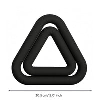 Silicone Iron Dumbbell Smooth Surface Triangular Dumbbell Rounded Corners Exercise Equipment for Pilates
