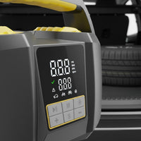 Fast Inflation Car Tire Inflator Auto Shut-Stop Electric Tire Inflator Pressure Gauge Digital Car Air Pump LED Lighting for Roadside Emergency, Travel, Night Use