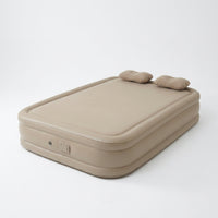 Inflatable Mattress with Built-in Electric Pump for Adults, Elevated Air Bed and Camping Mattress, Double Guest Bed with Storage Bag, 40cm High