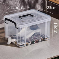 Transparent Turtle Tank with Lid and Drainage