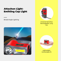 Rechargeable waterproof LED cap light