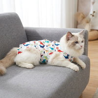 Cat Recovery Suit and Post Surgery Cat Shirt, Surgery Suit with Tie-up Closure, Kitten Recovery Suit for Abdominal Surgery Recovery 142