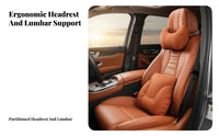 2 Pieces Car Headrest and Support Set Pressure Relief Car Headrest Support Set Breathable Cover Vehicle Seat Comfort Pillows for Drivers