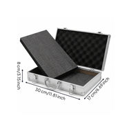 Aluminum Case with Foam Portable with Foam Compact Aluminum for Hobbyists