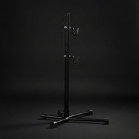 Adjustable Height Bike Repair Stand Heavy-Duty Bike Stand with Hooks Rust-Resistant Space-Saving for Garage