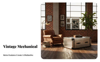 Retro Airplanedesign Aestheticdesign Sideboard Riveted Features Living Room Credenza Multi-Functional Sturdy Construction
