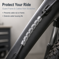 Mountain Bike Frame Protector, Transparent Synthetic Material Frame Wrap, Reusable Bike Paint Protection