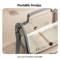 Crossbody Strap Clear viewing panel avian Satchel Warm Lining Astronaut Pet Backpack Portable journey carrier Breathable Design for Parrot Owners, journobservers, strolling, veterinary professional Visits, awaydoor, Camping